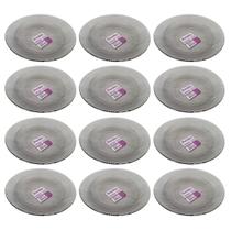 Prato Fundo Diamante Fumê de Vidro Duralex 22cm 12 Unidades - Nadir 5838N/001N Prato Fundo Diamante Fumê de Vidro Duralex 22cm 12 Unidades - Nadir 5838N/001N