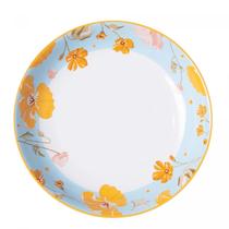 Prato Fundo Doce Encanto 20cm Azul Claro Cerâmica Wolff