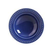Prato Fundo em Cerâmica Atenas Azul Navy 22 cm - 1 Unid.