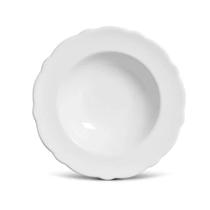 Prato Fundo em Cerâmica Marrakech Branco 21,5cm - 1 Unid.