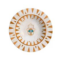 Prato Fundo em Cerâmica Olho Grego 25cm 300ml - 1 unid.