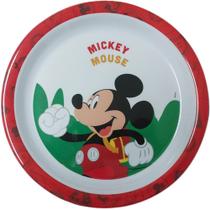 Prato Fundo Infantil Disney Mickey Meninos Melamine 21cm - Yangzi