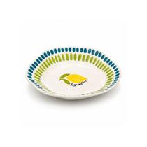 Prato Fundo Limão Siciliano Tutti-Frutti em Cerâmica 20cm Prato Fundo Limão Siciliano Tutti-Frutti em Cerâmica 20cm