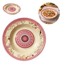 Prato Fundo Melamina Decorada 23cm Premium Resistente Prato Fundo Melamina Decorada 23cm Premium Resistente