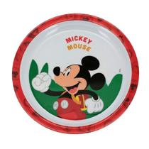 Prato Fundo Melamina Infantil Mickey Mouse Disney 21cm - Tuut