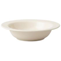 Prato Fundo Off White Giotto Plástico Resistente Sopa Caldo Refeição