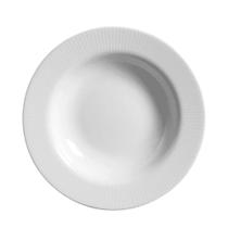 Prato Fundo Plissan Relevo Branco 25cm Cerâmica Alleanza Prato Fundo Plissan Relevo Branco 25cm Cerâmica Alleanza