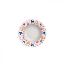 Prato Fundo Porcelana 23cm Tramontina Jardim de Borboletas Prato Fundo Porcelana 23cm Tramontina Jardim de Borboletas