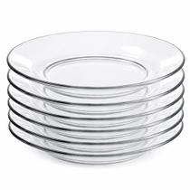 Prato Fundo Premium de Vidro Transparente para Almoço Jantar e Sopas Prato Fundo Premium de Vidro Transparente para Almoço Jantar e Sopas