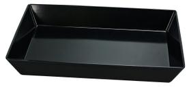Prato Fundo Retangular Yanco RM-618BK Melamina Preto