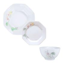 Prato Fundo Sobrememesa e Bowl Encanto Porcelana Schmidt 4 Lugares Prato Fundo Sobrememesa e Bowl Encanto Porcelana Schmidt 4 Lugares