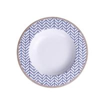 Prato Fundo Tramontina Abstratta em Porcelana Decorada 23 cm Prato Fundo Tramontina Abstratta em Porcelana Decorada 23 cm