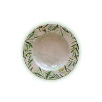 Prato Fundo Tramontina Oliva HO em Porcelana Decorada 23 cm Prato Fundo Tramontina Oliva HO em Porcelana Decorada 23 cm