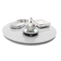 Prato Giratório 55Cm De Vidro Temperado 8Mm Cor Branco Prato Giratório 55Cm De Vidro Temperado 8Mm Cor Branco