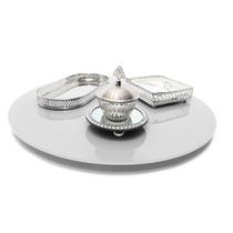 Prato Giratório 55Cm De Vidro Temperado 8Mm Cor Branco Prato Giratório 55Cm De Vidro Temperado 8Mm Cor Branco