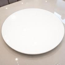 Prato Giratorio Bandeja Centro De Mesa 50cm Para Servi Com vidro fixo Cor Branco Prato Giratorio Bandeja Centro De Mesa 50cm Para Servi Com vidro fixo Cor Branco