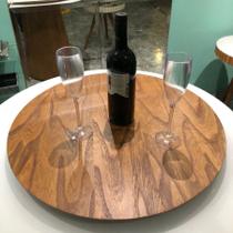 Prato Girátorio Centro de Mesa Decorativo Para Servir 50cm Laminado