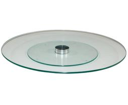 Prato Giratório De Mesa Decorativo Vidro 8Mm Temperado 50Cm Prato Giratório De Mesa Decorativo Vidro 8Mm Temperado 50Cm
