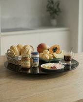 Prato Giratório de Mesa Vidro Temperado 60cm Centro de Mesa Jantar