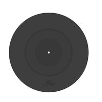 Prato giratório Mat Feir Rubber Silicone Preto com 2,3 mm de espessura Prato giratório Mat Feir Rubber Silicone Preto com 2,3 mm de espessura