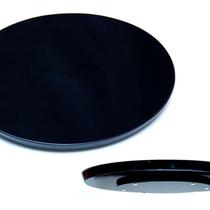 Prato Giratório para Sala de Jantar 70cm Preto - L C MARQUES