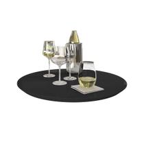 Prato Giratório Preto 50 cm