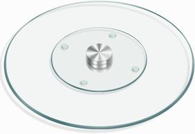 Prato Giratório Redondo Para Confeitagem Vidro 30cm