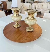 Prato Giratório Turmalina Vidro ou Laminado Diametros 45 e 60