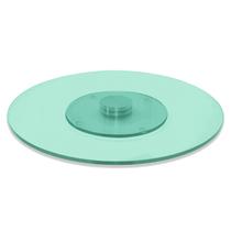 Prato Giratório Vidro Temperado 8Mm Esmeralda 90Cm