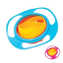 Prato Giro Bowl com Tampa Gira 360º Desmontável Azul Rosa Buba