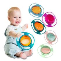Prato Infantil Bebê Giratório 360º Alimento Não Cai Liso pratinho