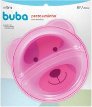 Prato Infantil Com Divisórias Rosa Buba 5812