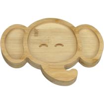 Prato Infantil Criança Bebê Com Ventosa Home&co Elefante Bambu 3x23x17cm Natural Prato Infantil Criança Bebê Com Ventosa Home&co Elefante Bambu 3x23x17cm Natural