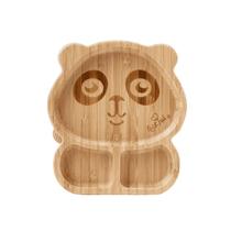 Prato Infantil de Bambu com Ventosa Panda - Petit Piá Prato Infantil de Bambu com Ventosa Panda - Petit Piá