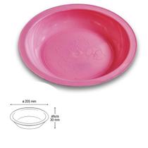 Prato Infantil de Plástico Com Desenho de Ursinhos Cor Rosa Prato Infantil de Plástico Com Desenho de Ursinhos Cor Rosa
