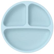 Prato infantil de silicone com divisórias 20,2x20,2x3,4