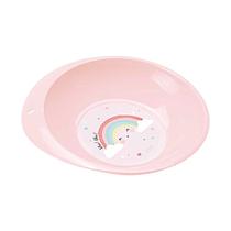 Prato Infantil Decorado para Menina Arco-íris 750ml - Plasútil Introdução Alimentar 7085