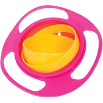 Prato Infantil Giro Bowl Rosa Com Tampa Buba Baby 12+ Meses