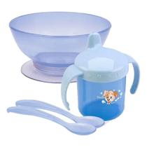 Prato infantil kit refeição para bebe crianca copo e talher