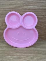 Prato infantil sapinho rosa bebe Prato infantil sapinho rosa bebe