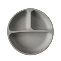 Prato Infantil Silicone com Ventosas 3 Divisórias Refeição - Baby Honey