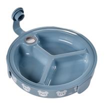 Prato Infantil Termico 3 Divisórias 410ml Plásultil com Trava