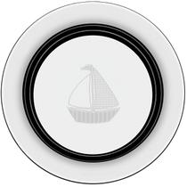Prato Infantil Tramontina Le Petit Inox Barquinho barco Transição Alimentar para Bebês 6 Meses