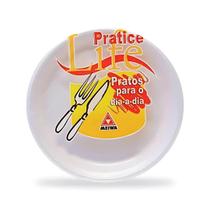 Prato isopor raso festa refeicao pl-15cm c/24 meiwa