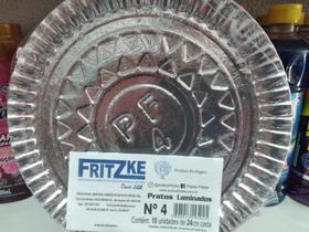 Prato laminado n4 10 unidades 24cm cada, produto ecologico