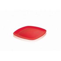 Prato Lanche Luna Vermelho Plástico 21 Cm Ou Martiplast