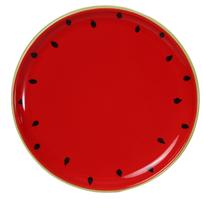Prato Lanche Redondo Liso P Melancia TuttiFrutti Prato Lanche Redondo Liso P Melancia TuttiFrutti