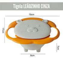 Prato LEÃO Pratinho Pote Mágico Infantil Bebe Tigela Bowl Não Derrama Envio Rapido Prato LEÃO Pratinho Pote Mágico Infantil Bebe Tigela Bowl Não Derrama Envio Rapido