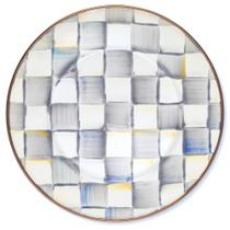 Prato MACKENZIE-CHILDS Sterling Check Enamel 20 cm Prato MACKENZIE-CHILDS Sterling Check Enamel 20 cm
