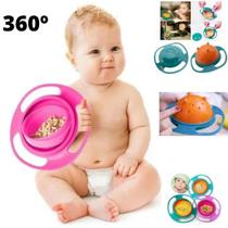 Prato Mágico Infantil Criança Bebê Não Derrama 360º Pratinho Prato Mágico Infantil Criança Bebê Não Derrama 360º Pratinho